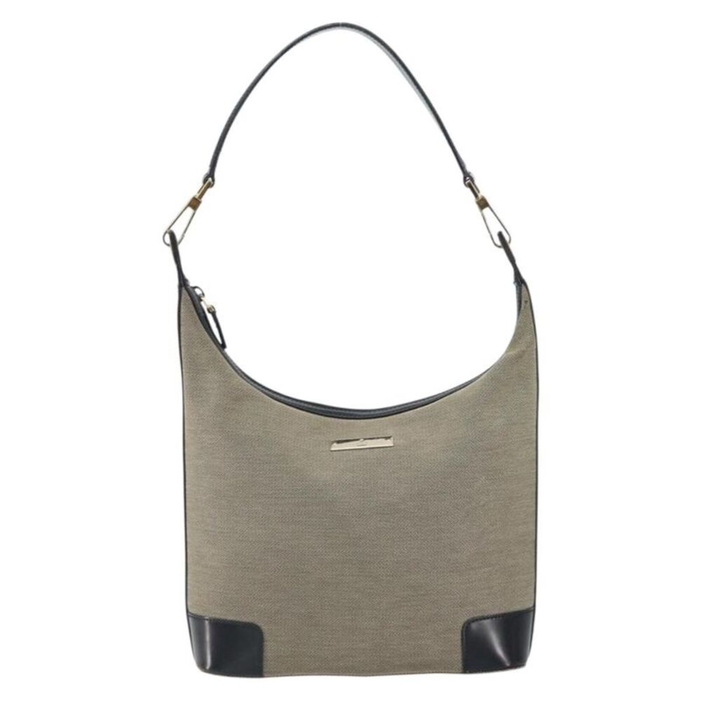 Gucci Zip Hobo Canvas Beige Canvas Handbag